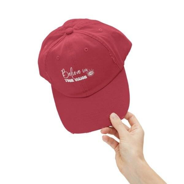 Believe in Your Vision Distressed Hat